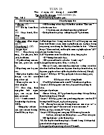 Giáo án các môn học Lớp 3 - Tuần 23