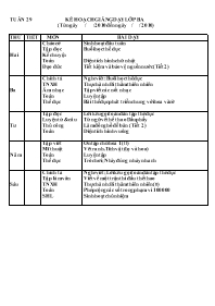 Bài soạn các môn Lớp 3 - Tuần 29