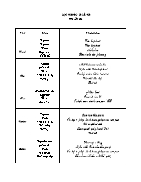 Iáo án dạy học các môn Lớp 3 - Tuần 33