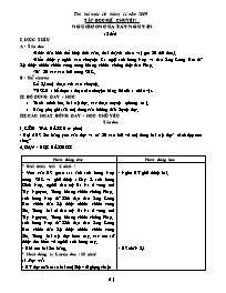 Giáo án dạy học các môn Khối 3 - Tuần 13