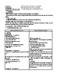 Giáo án điện tử Lớp 3 - Tuần 28