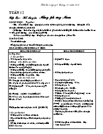 Giáo án giảng dạy các môn Lớp 3 - Tuần 12