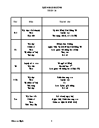 Giáo án Tích hợp các môn học Khối 3 - Tuần 26