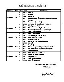 Giáo án Tổng hợp các môn Lớp 3 - Tuần 16 - Nguyễn Phước Trang