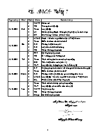 Giáo án Tổng hợp các môn Lớp 3 - Tuần 7 - Nguyễn Phước Trang