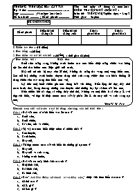 Bài kiểm tra định kỳ cuối kỳ 1 môn Tiếng Việt Lớp 3 (Phần đọc)