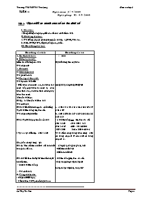 Giáo án Toán Lớp 3 - Năm học 2008-2009 - Lê T