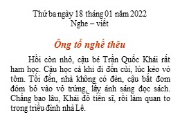 Bài giảng môn Tiếng Việt 3 - Tuần 21, Bài: Ôn