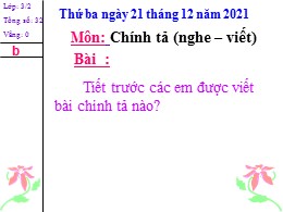 Bài giảng môn Tiếng Việt Khối 3 - Tuần 16: Ng