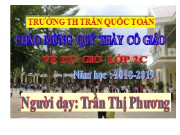 Bài giảng Tiếng Việt Lớp 2 - Tuần 26, Bài: Sô