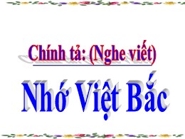 Bài giảng Tiếng Việt Lớp 3 - Tuần 14, Bài: Nh