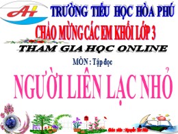 Bài giảng Tiếng Việt Lớp 3 - Tuần 14 - Tập đọ