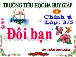 Bài giảng Tiếng Việt Lớp 3 - Tuần 16, Bài: Đô