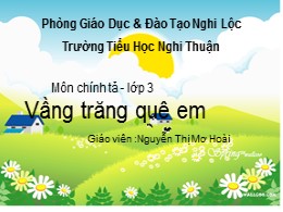 Bài giảng Tiếng Việt Lớp 3 - Tuần 17, Bài: Vầ