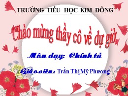 Bài giảng Tiếng Việt Lớp 3 - Tuần 29, Bài: Lờ