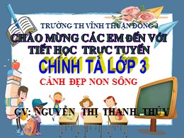 Bài giảng Tiếng Việt Lớp 3 - Tuần 12: Nghe vi