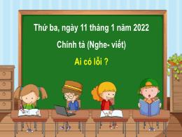Bài giảng điện tử Tiếng Việt 3 (Phần Chính tả