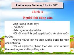 Bài giảng môn Tiếng Việt Khối 3 - Tuần 5, Bài
