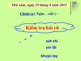 Bài giảng Tiếng Việt Khối 3 - Tuần 2, Bài: Cô
