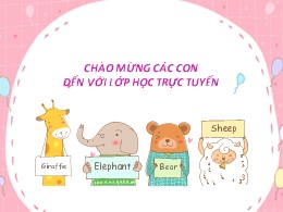 Bài giảng Tiếng Việt Lớp 3 - Phần Tập làm văn