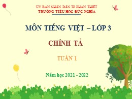 Bài giảng Tiếng Việt Lớp 3 - Tuần 1, Bài: Cậu
