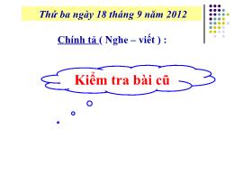 Bài giảng Tiếng Việt Lớp 3 - Tuần 3, Bài: Chiếc áo len - Năm học 2012-2013