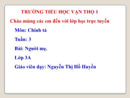 Bài giảng Tiếng Việt Lớp 3 - Tuần 4, Bài: Ngư