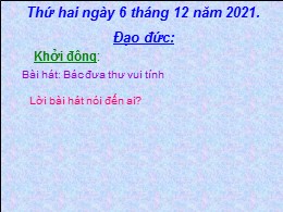 Bài giảng Đạo đức Lớp 3 - Bài 12: Tôn trọng t
