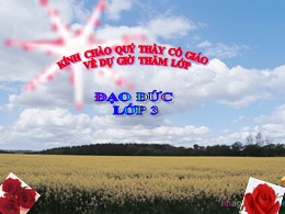 Bài giảng Đạo đức Lớp 3 - Bài 13: Tiết kiệm và bảo vệ nguồn nước (Tiết 2)