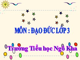 Bài giảng Đạo đức Lớp 3 - Bài 7: Quan tâm giú