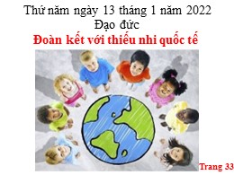 Bài giảng Đạo đức Lớp 3 - Bài 9: Đoàn kết với