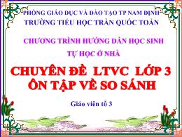 Bài giảng Chuyên đề ôn tập về so sánh (Hướng 