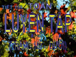 Bài giảng Toán Lớp 3 - Tiết 159: Luyện tập