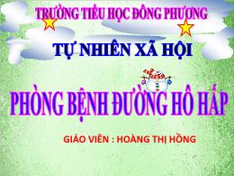 Bài giảng Tự nhiên và Xã hội Lớp 3 - Bài 4: P