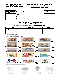 Đề kiểm tra chất lượng cuối năm môn Tiếng Anh