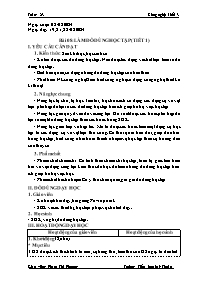 Giáo án Công nghệ Lớp 3 - Tuần 23 - Bài 8: Là