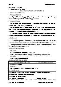 Giáo án Công nghệ Lớp 3 - Tuần 6 - Bài 3: Sử 