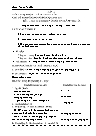 Giáo án Hoạt động trải nghiệm Lớp 3 - Tuần 13