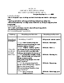 Giáo án Mĩ thuật Lớp 3 - Tuần 11 - Bài 1: Đồ 