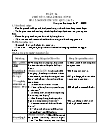Giáo án Mĩ thuật Lớp 3 - Tuần 14 - Bài 2: Ngư