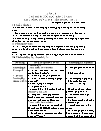 Giáo án Mĩ thuật Lớp 3 - Tuần 21 - Bài 3: Ống