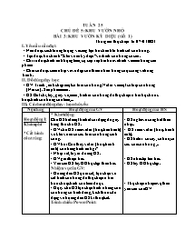 Giáo án Mĩ thuật Lớp 3 - Tuần 25 - Bài 3: Khu