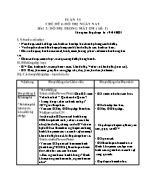 Giáo án Mĩ thuật Lớp 3 - Tuần 31 - Bài 3: Đô 