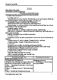Giáo án Tiếng Việt Lớp 3 - Tuần 4 - Chủ điểm: