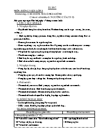 Giáo án Tiếng Việt Lớp 3 - Tuần 7 - Chủ điểm: