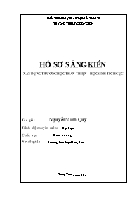 Sáng kiến kinh nghiệm Xây dựng trường học thâ