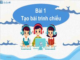 Bài giảng Hành trang công dân số Lớp 3 - Bài 