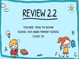 Bài giảng Tiếng Anh 3 (Global Success) - Revi