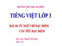 Bài giảng Tiếng Việt 3 (Kết nối tri thức) - B