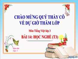 Bài giảng Tiếng Việt 3 (Kết nối tri thức) - B